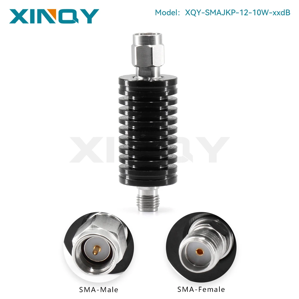 Xinqy 12g 10W Fixed Attenuator Rf Signal Attenuation Head 1/3/6/10/20/30/40Db