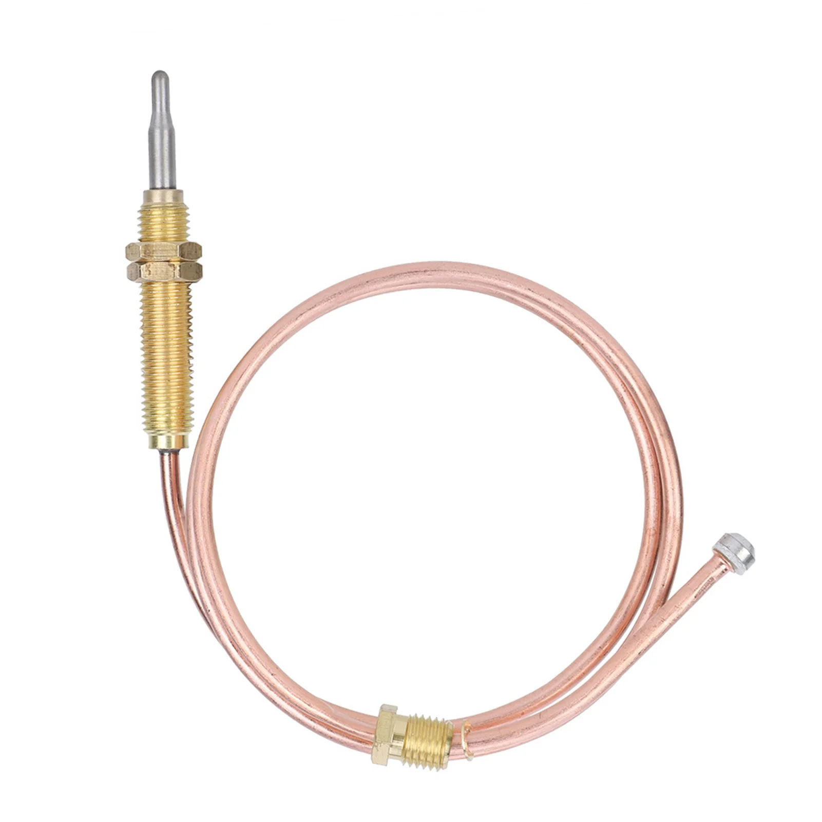 Imagen 5: Sonda termopar de Gas de calefacción de rosca M8, 600mm para chimenea, accesorios de parrilla de barbacoa, sonda termopar de rosca