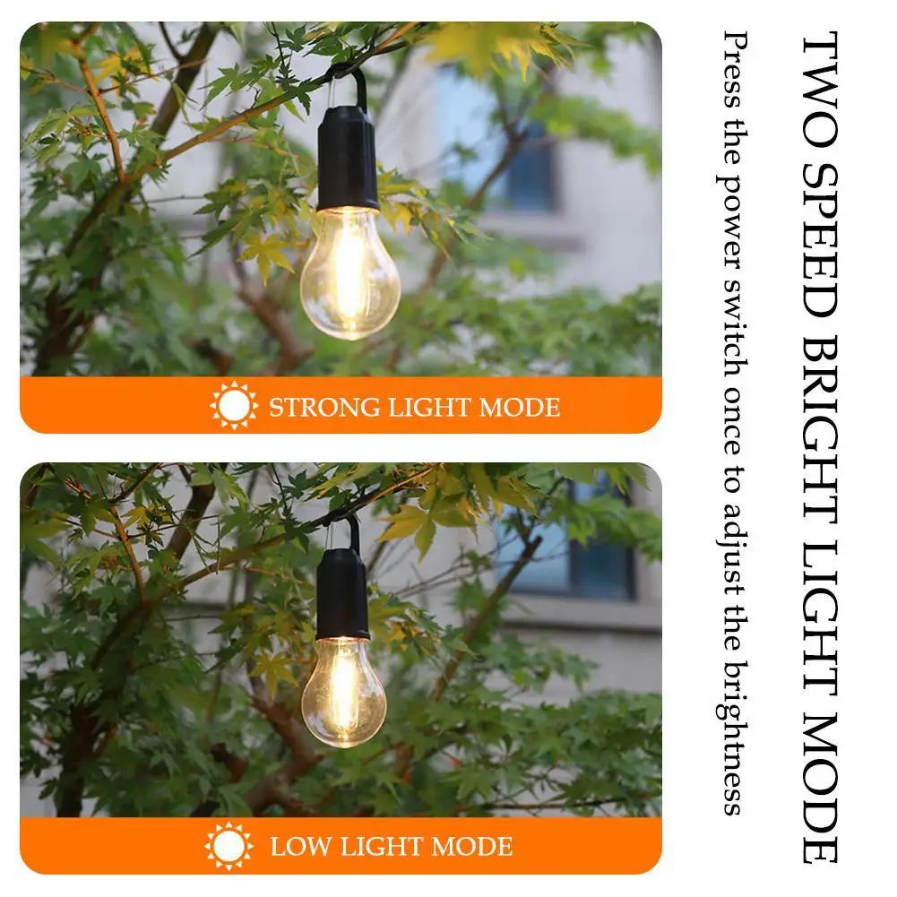 New Outdoor Camping Lights Tungsten Wire Charging Camping Bulb LED Night Stall Lights Household Market Lights Emergency G0N0