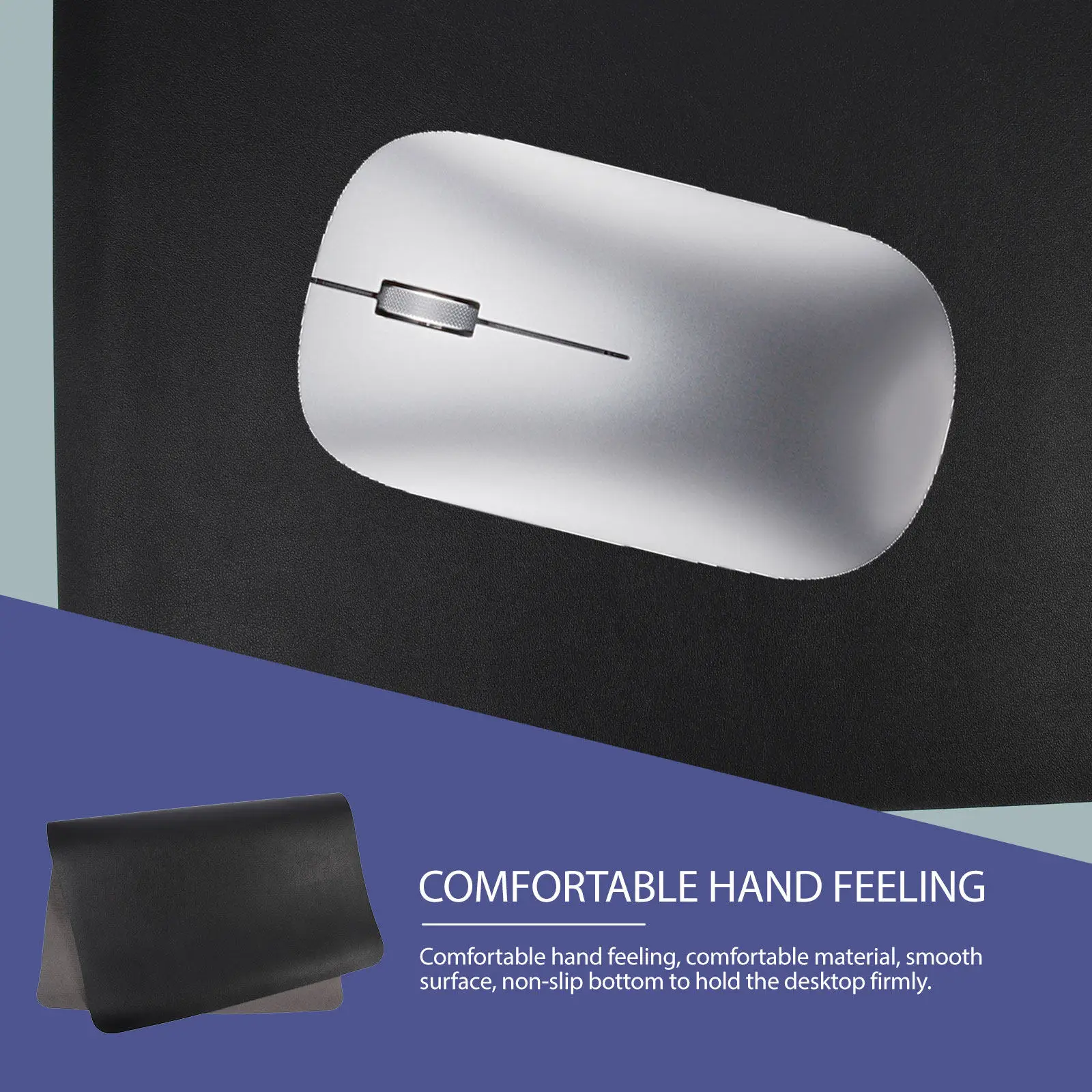 

Большой однотонный коврик для мыши в простом дизайне, для ноутбука, клавиатуры, маникюра, с нескользящей поверхностью