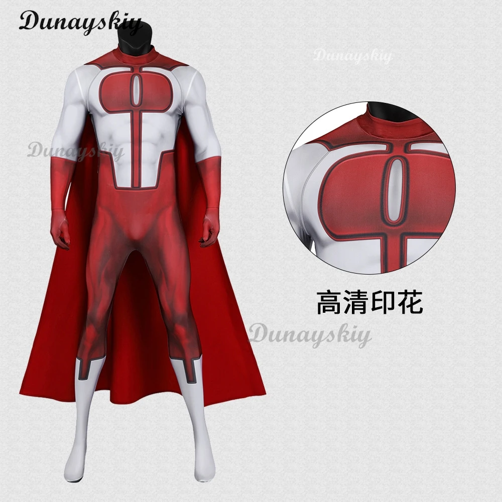 Invincible Omni Man Nolan Grayson Cosplay Costume Disguise for Adult Jumpsuit Zentai Suit Roleplay Halloween Carnival Party Suit