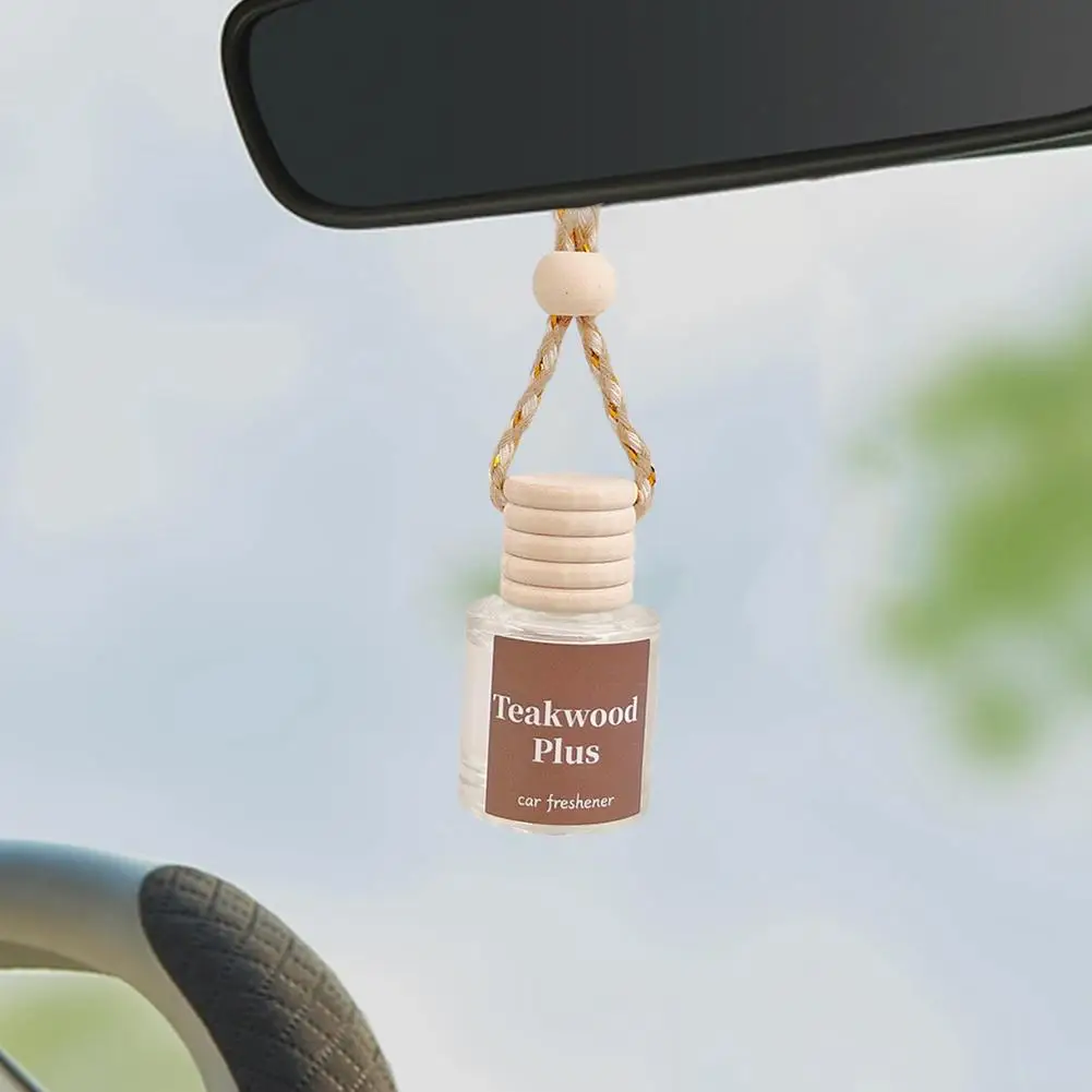 Car Perfume, Elegant Glass Bottle Hanging Car Diffuser, Long-Lasting Fragrance Essential Oil, Multiple Scents For Choice A2W3