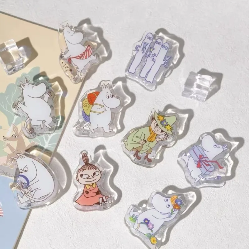 

Cute Moomin Acrylic Clamps Pikku Myy Snork Maiden Anime Action Figures Stationery Toy Desktop Decoration Children Birthday Gifts
