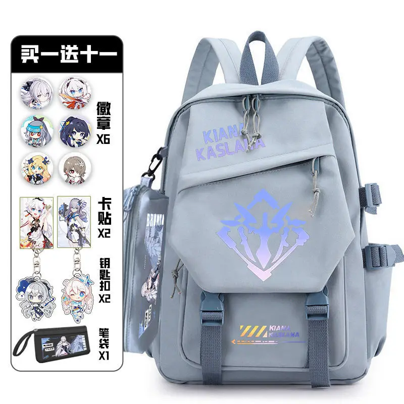 Anime Honkai Impact 3 For Elementary Middle School Students, Grades 3-6, Boys And Girls, Ins Style Korean Version Backpack,