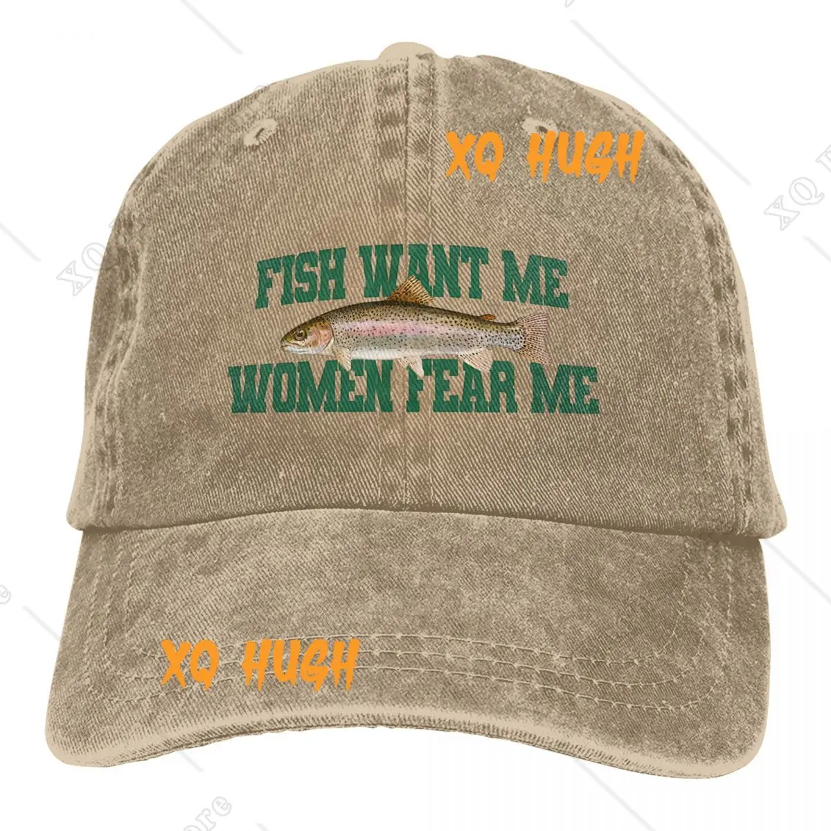 Fish Want Me Women Fear Me Meme Fishing Lover Retro Baseball Hat Cotton Sun Protaction Caps Unisex Casual Golf Hats