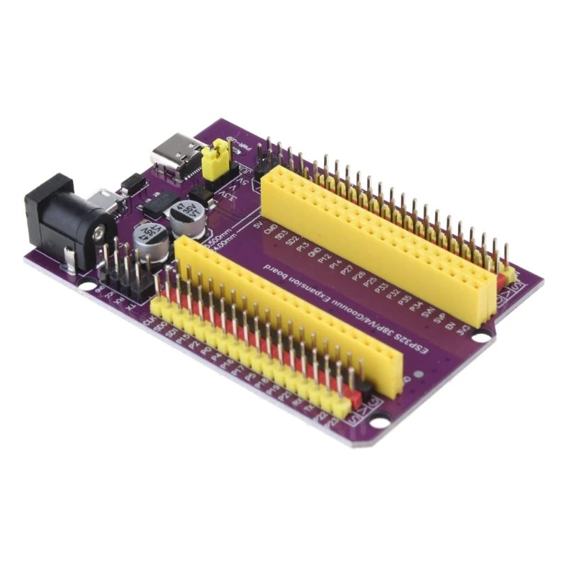 Placa de Expansão ESP32 Development Board, Tipo C, CP2102, WiFi, Bluetooth, Dual-Core, ESP32-DevKitC-32, ESP-WROOM-32