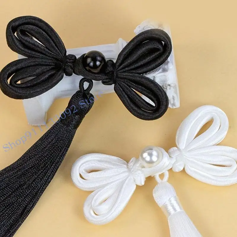 

H9ED Chinese Butterfly Fringe Sewing Button Cheongsam Buttons Exquisite Suitable for Fashion Enthusiasts of All Ages