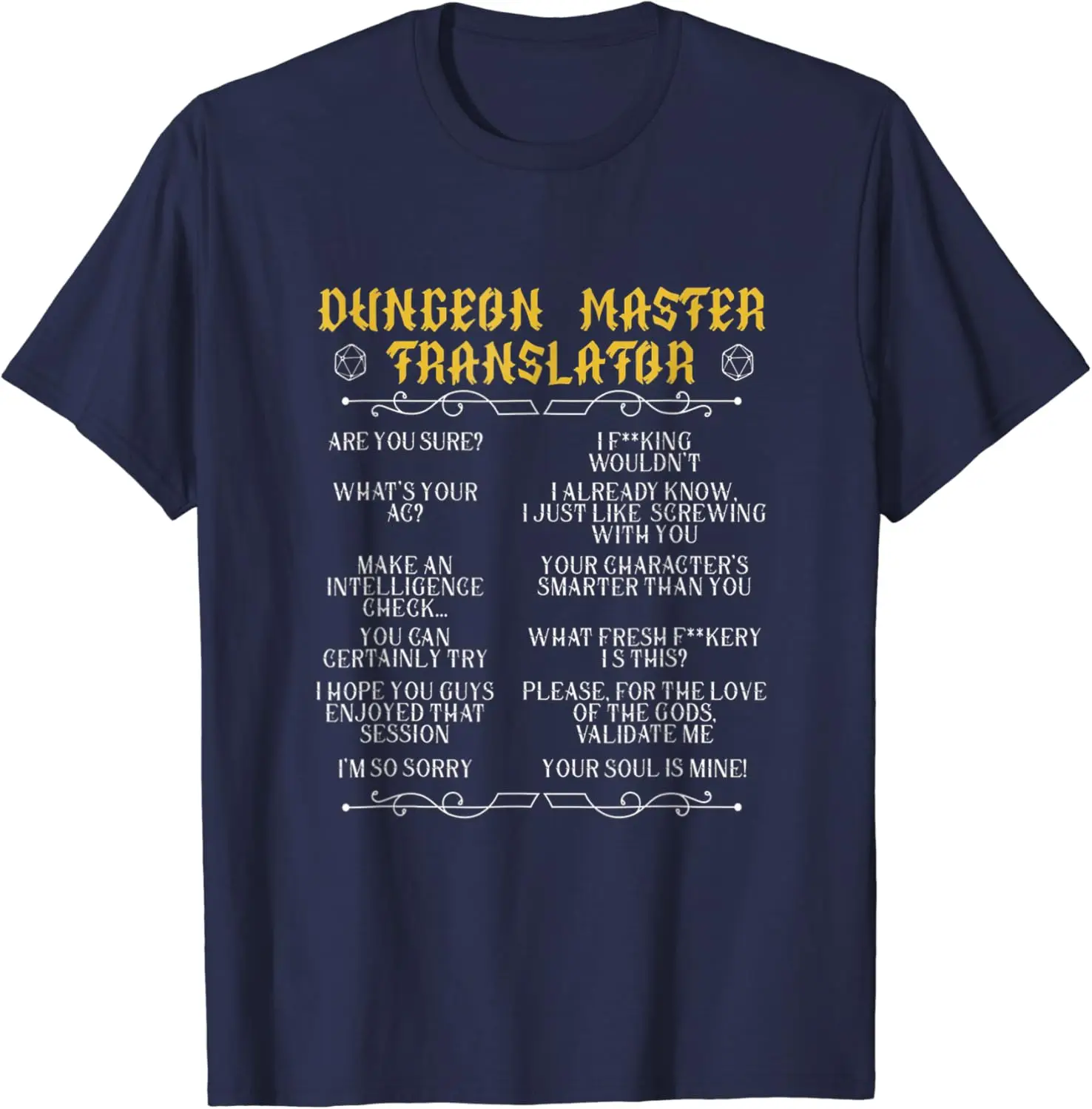 Gaming-Master,board game, role player, dungeon T-Shirt