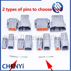 DTM connectors For Deutsch DTM06-2S 3S 4S 6S 8S/DTM04-2P 3P 4P 6P 8P 12P Male Female Waterproof Connector Automotive Sealed Plug