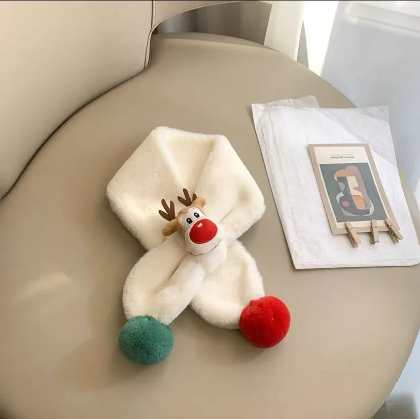 أطفال يندبروف وشاح أفخم الرنة عيد الميلاد وشاح الطفل الرقبة أدفأ للجنسين الأطفال وشاح السلامة المعتمدة