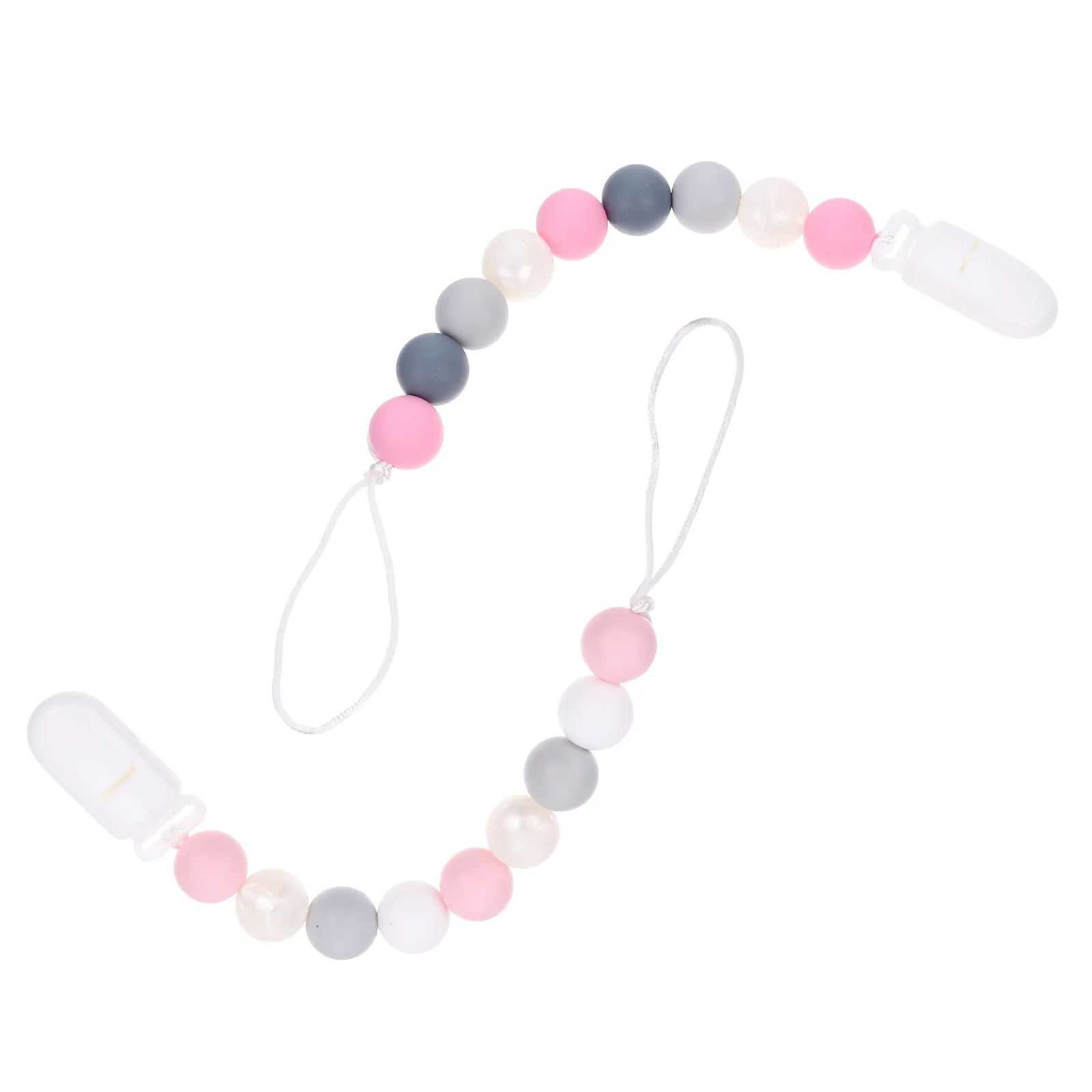 

2Pcs Baby Anti-Drop Chain Durable Pacifier Clip for Clothes Bibs Wear-Resistant Convenient Pacifier Holder Baby Accessory