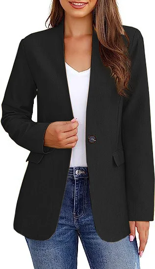 2023 Autumn and Winter Women's New Blazer Temperament Commuting Slim Single-button Blazer Пиджак Женский