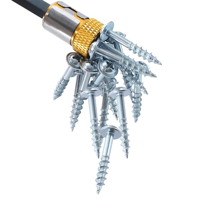 Universal Screwdriver Magnetic Ring 1/4” Universal Metal Screwdriver Drill Bit Magnetic Ring Shank AntiCorrosion Powerful Ring