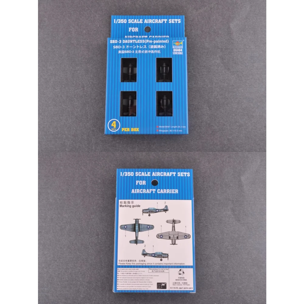 

Trumpeter 06404 1:350 Scale US SBD3 SBD-3 Dauntless Scout Dive Bomber Aircraft Military Plastic Assembly Model Building Kit