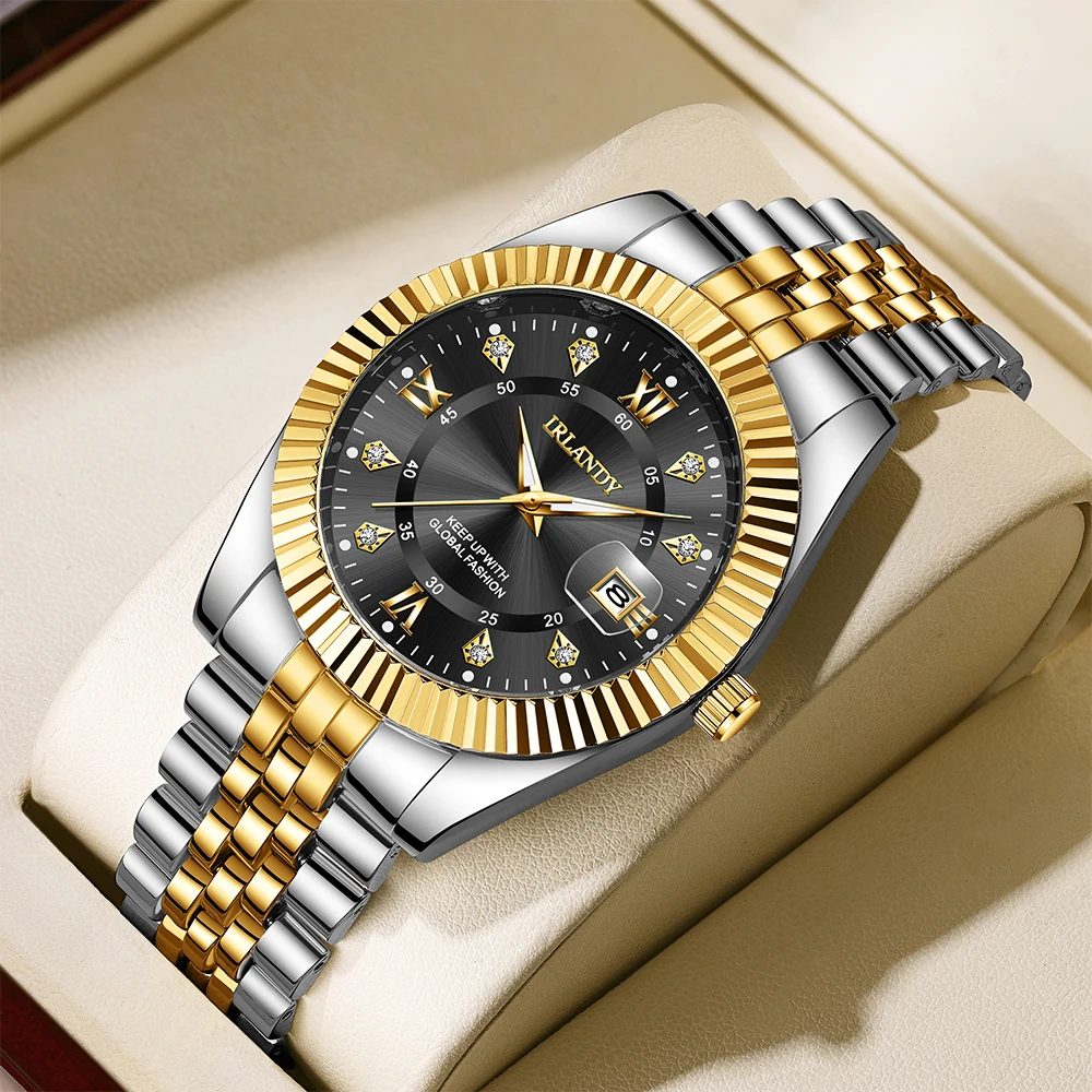 1Pc Fashionable Men's Quartz Watch, Round Dial, Suitable For Formal And Casual Occasions, Luxurious Business Watch