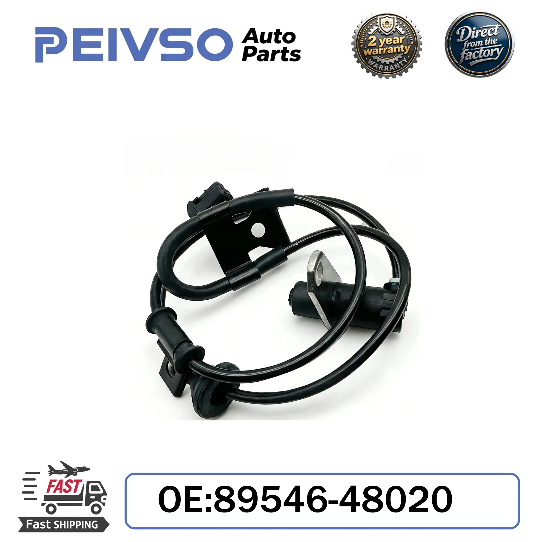

PEIVSO ABS Wheel Speed Sensor 89546-48020 8954648020 Rear Left for 1998-2007 Toyota Highlander Harrier Kluger L Lexus RX300