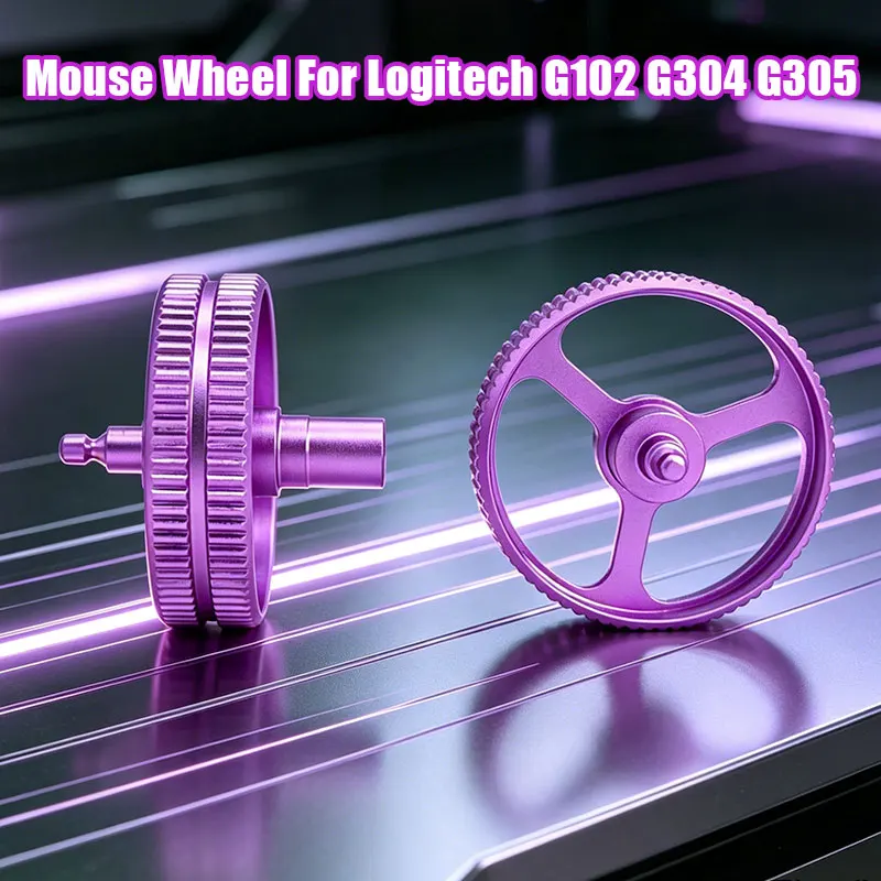 Aluminum Alloy Mouse Scroll Wheel Pulley Replacement Metal Mouse Scroll Wheel Mouse Wheel For Logitech G102 G304 G305