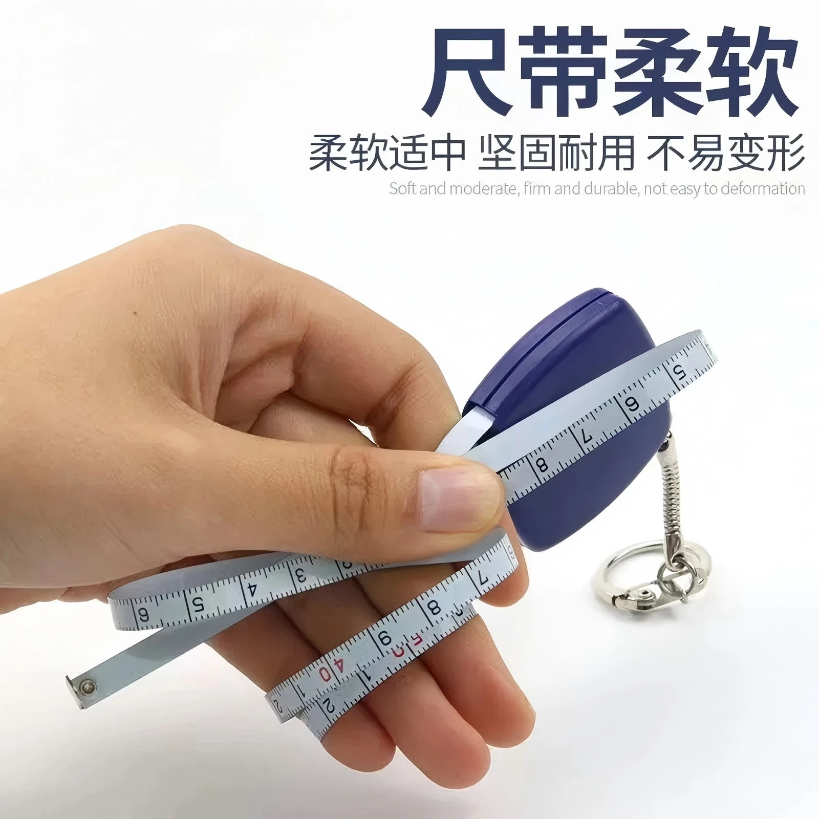 1 Meter and 2 Meters Durable Small Steel Tape Measure Mini Pocket Measure Household and Office Supplies Tape Measure