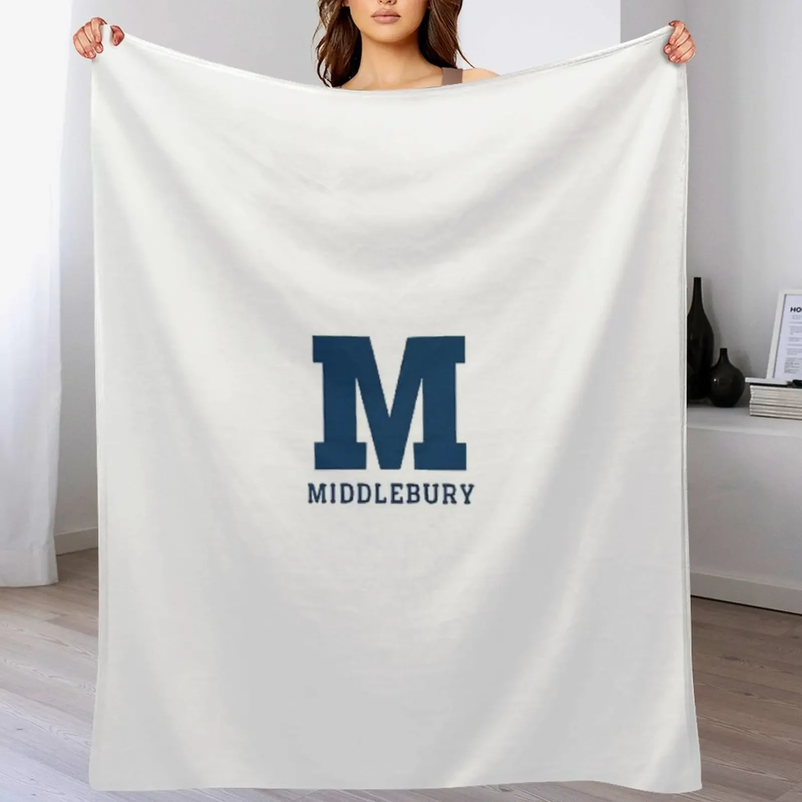 

Middlebury College Throw Blanket Stain Resistant Cozy Warm Blanket