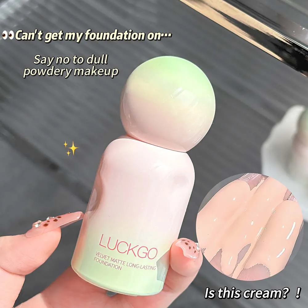 1 Pcs Natural Smooth Creamy Liquid Foundation Long Lasting Waterproof Even Skin Concealer Face Liquid Foundation Makeup Cosmetic