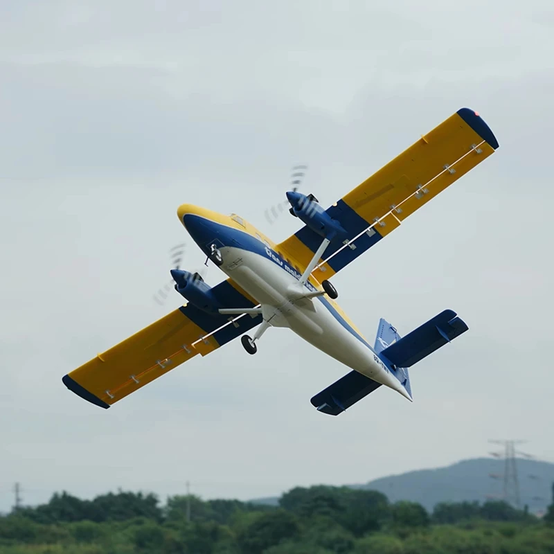 Модель самолета Xfly Dhc-6 с размахом крыльев 1800 мм, двухмоторный, с пропеллерами, для взлета и посадки на воде, игрушка