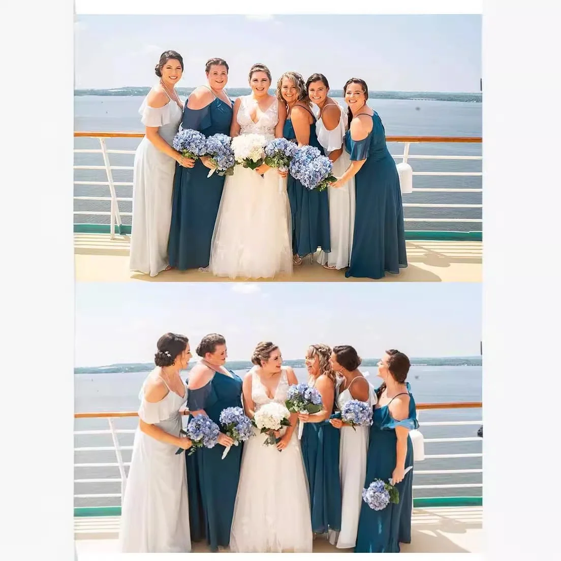 فستان سهرة جديد لعام 2025 بفتحة عالية وبدون حمالات للحفلات والأعراس، مصنوع من الحرير بياقة مستديرة وخصر متوسط، مناسب لاجتماعا...