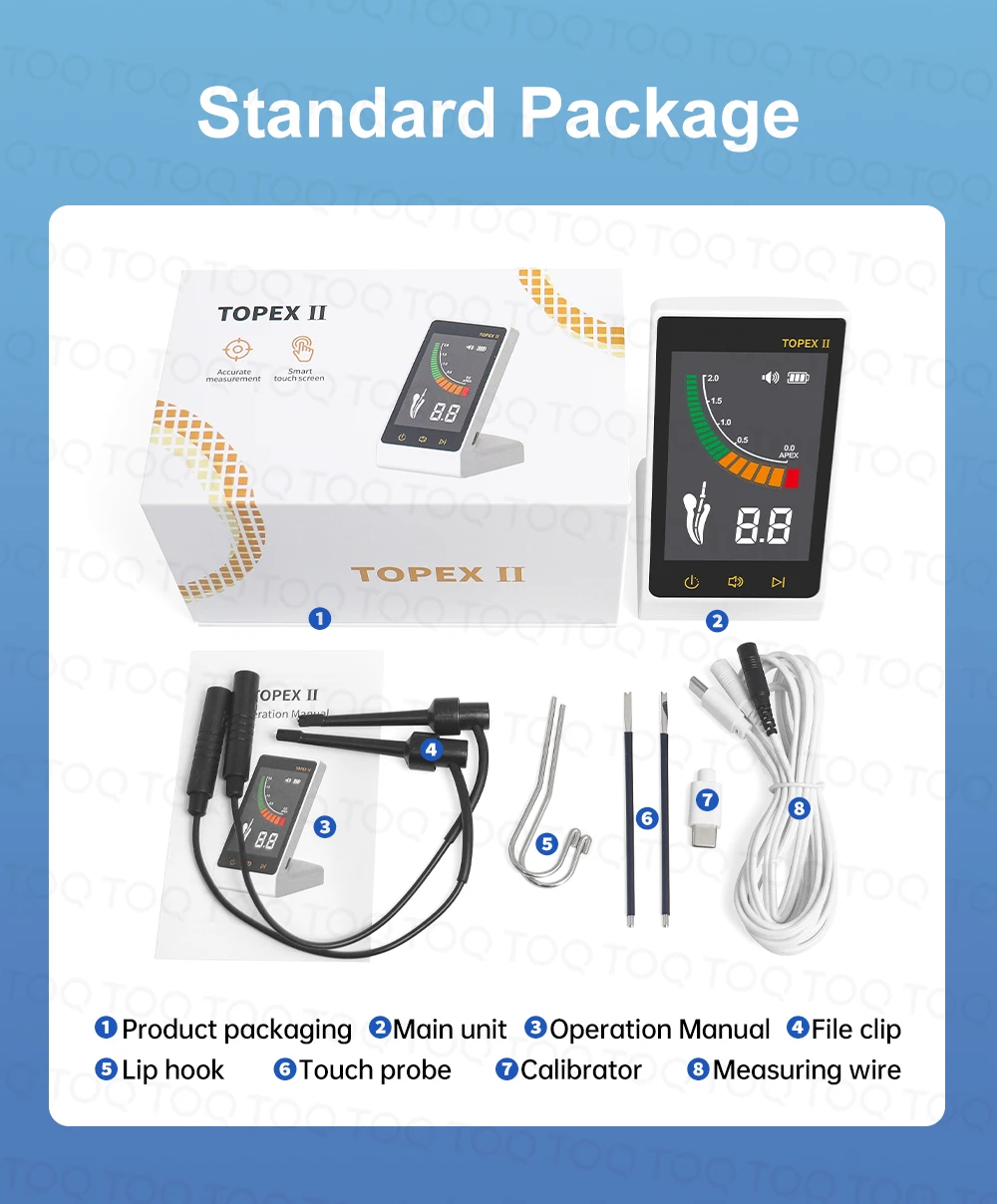 Dental Mini Endo Apex Locator Dentist Endodontics Root Canal Periodontics Measurement Located Instruments with Touch Screen