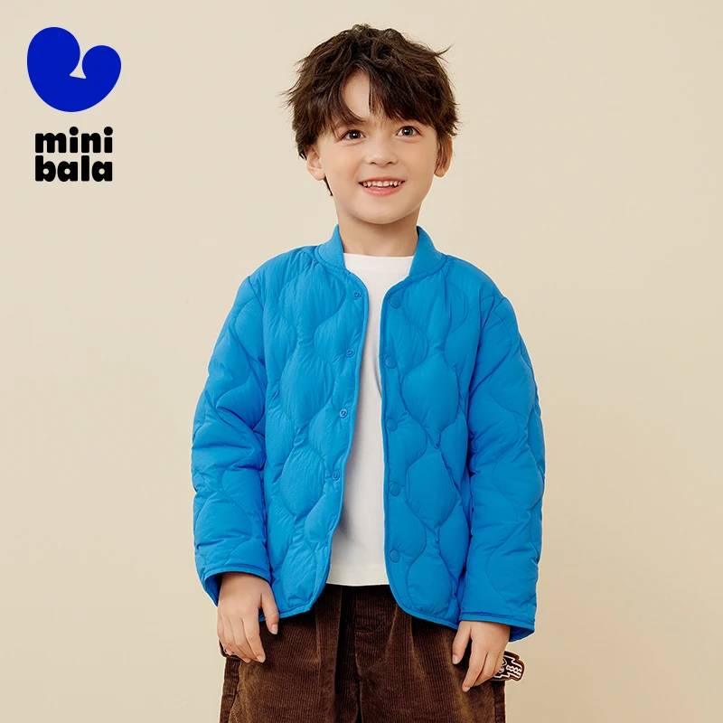 

Mini Balabala Puffer Jacket Kids Boys and Girls 2025 Winter Casual Warm Outdoor Coat