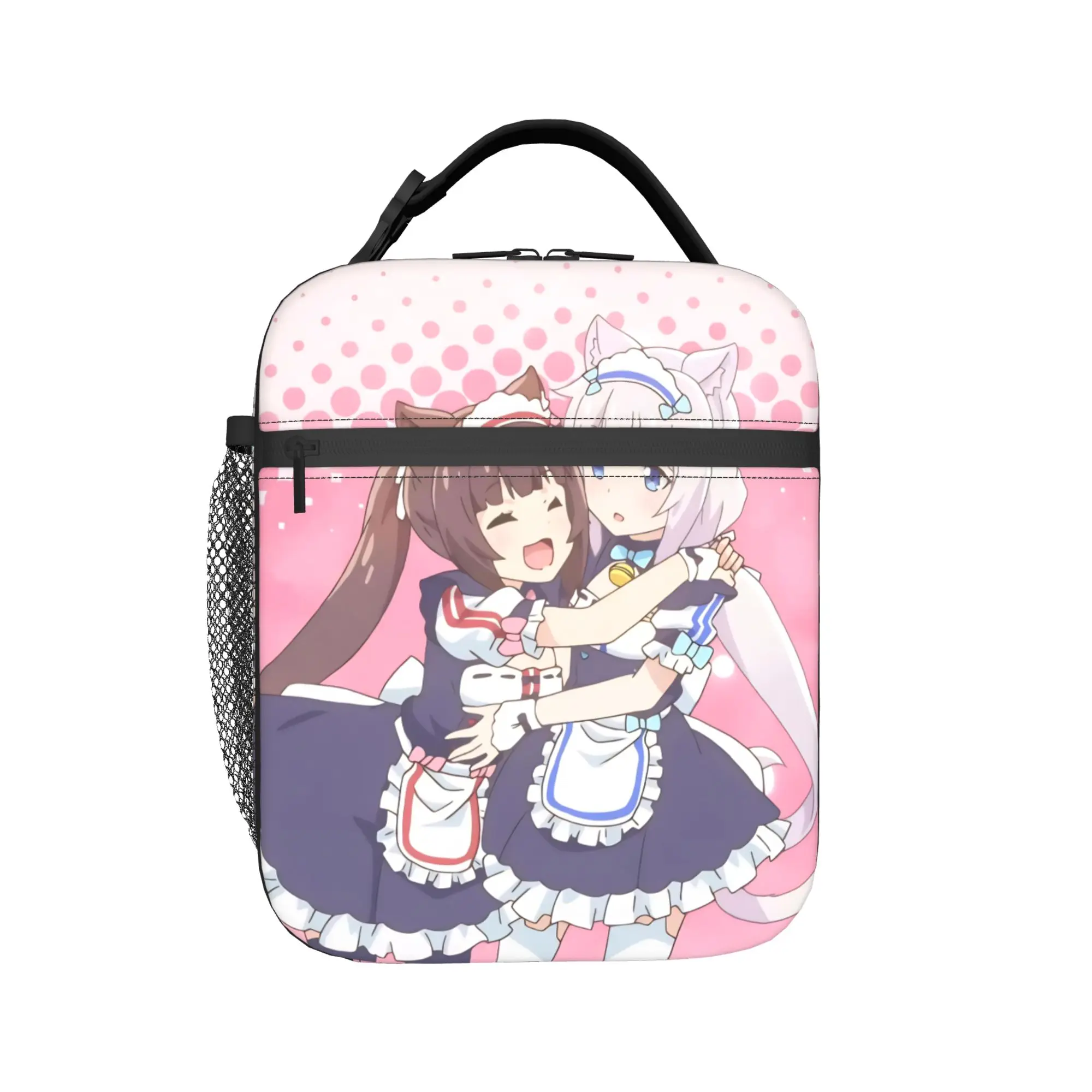 

Аксессуары Nekopara Sekai Connect, изолированная сумка для обеда, для работы, хранения продуктов, многоразовая термосумка-холодильник для еды