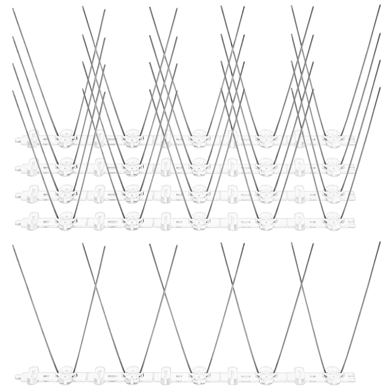 

5 Pcs Bird Anti Thorn Squirrel Woodpecker Fence Strips Pigeon Repellent Outdoor Supplies