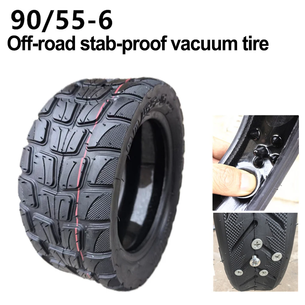 /90/55-6 /Tubeless /Tire Self Repair Puncture For Proof Rubber Wheel For Retrofit For Thunder Electric Scooter Off Road Replacem
