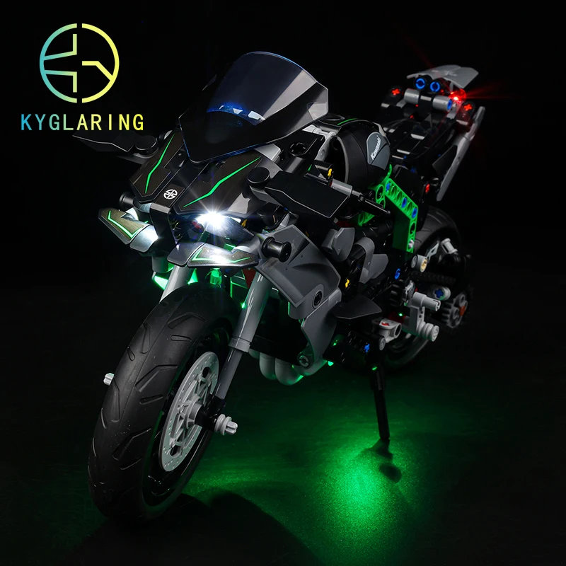 

Набор светодиодного освещения Kyglaring, игрушки «сделай сам» для 42170 Kawasaki Ninja H2R, модель мотоцикла, автомобиля, конструктор (без модели)