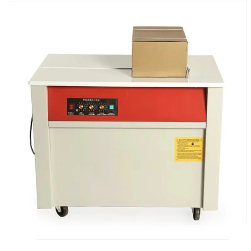 

Dual-motor electric hot melt plastic belt smart semi-automatic packing machine pp belt strapping machine bundling machine