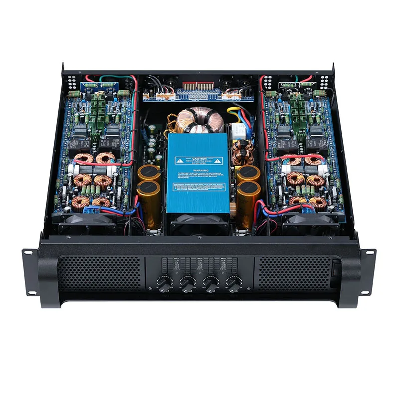 

Professional 4-Channel TD Class High Power Stage Audio Amplifier 8ohm Impedance Metal Shell Post-Stage Power Booster