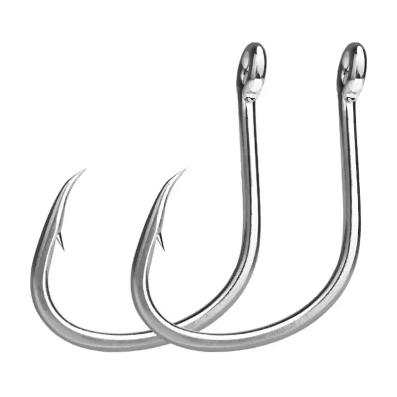 

R6FE 400pcs Barbed Fishing Hook Carp Circles Hook Corrosions Resistant Eyed Sea Fish Hook for Saltwater and Freshwater