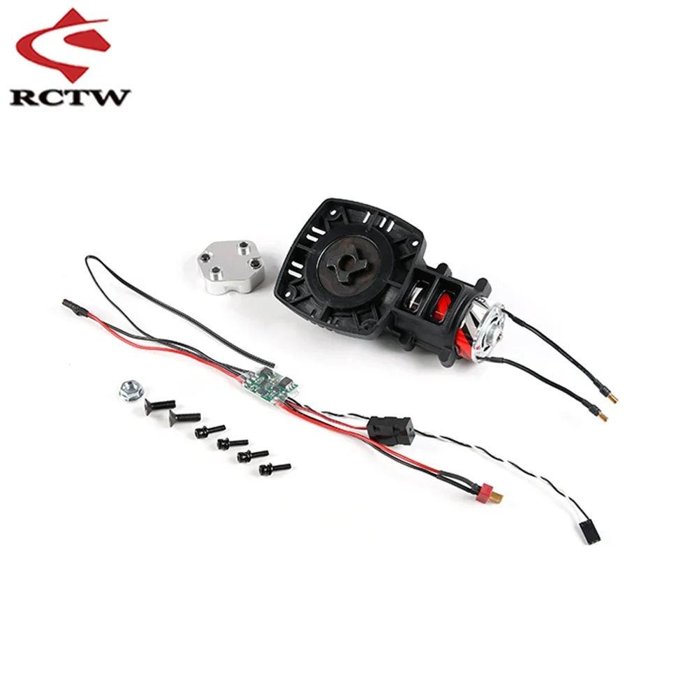 Carro rc fácil de iniciar conjunto de partida eletrônica para 1/5 fid ddt tit tsrc hpi rovan km baja lt fg gopped 23cc ~ 45cc peças de motor