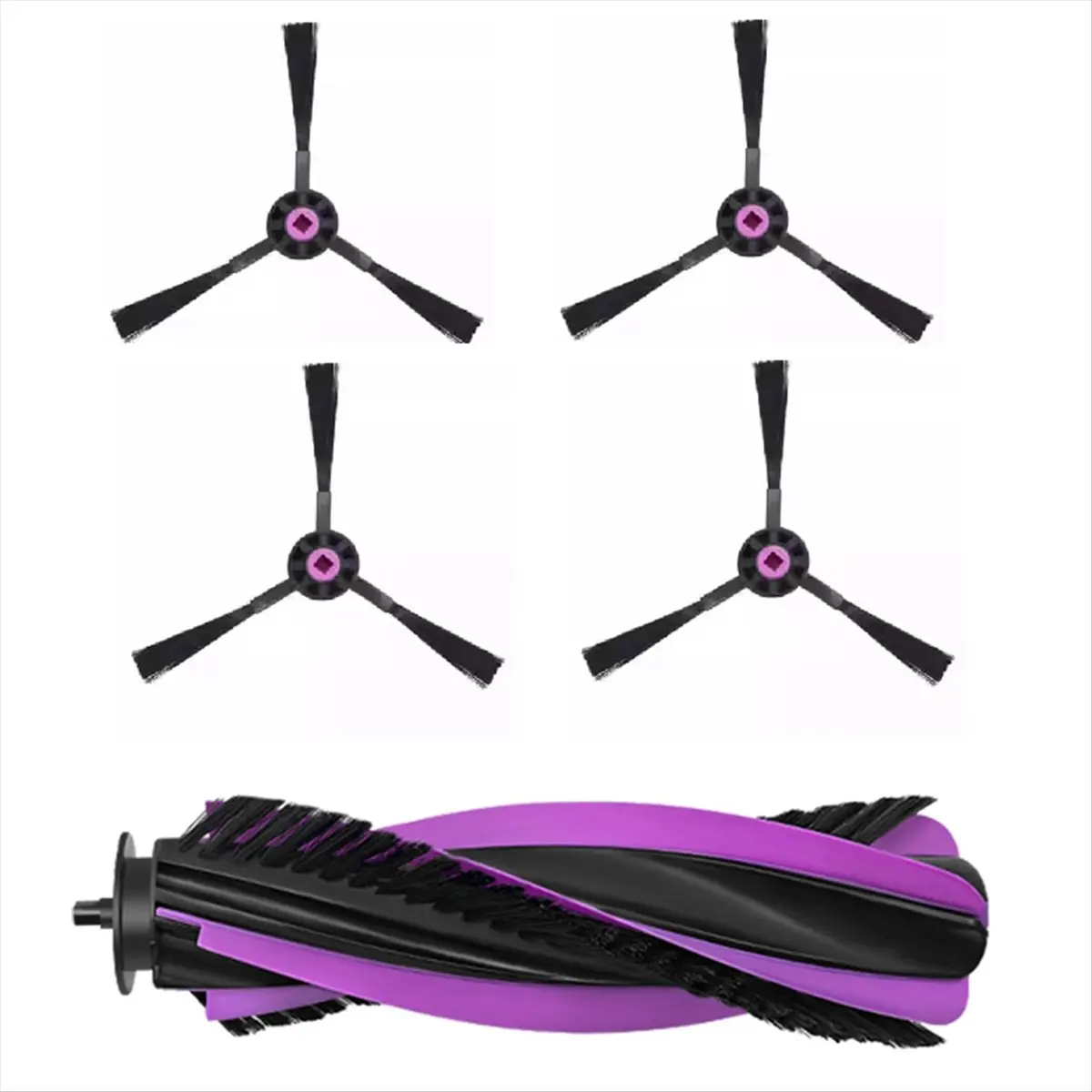 A42F For JONR P20 PRO Robot Vacuum Cleaner Cleaning Replacement Parts 4pcs Side Brush+1pc Main Brush