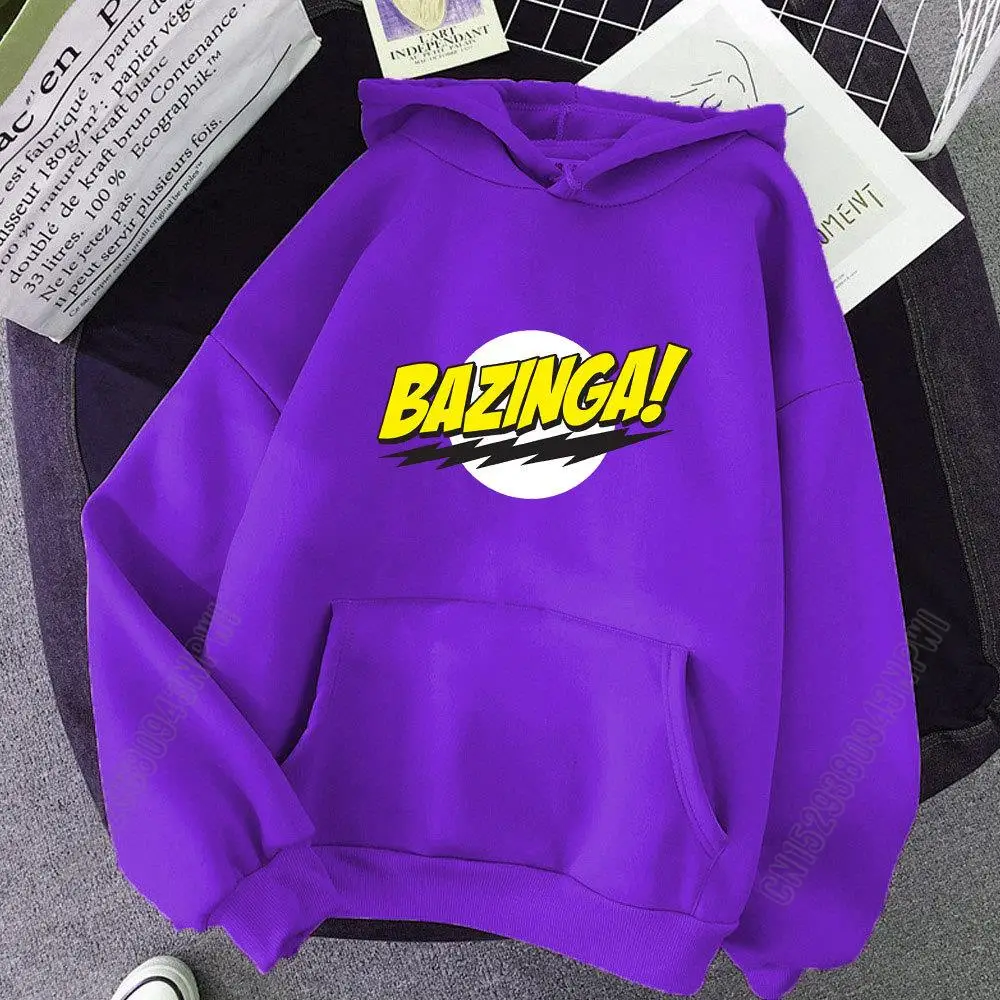 Spring The Big Bang Theory Bazinga Pullover Fashion Hoody Streetwear Womens Tops Sweatshirt Cool Hoodie Clothing Female