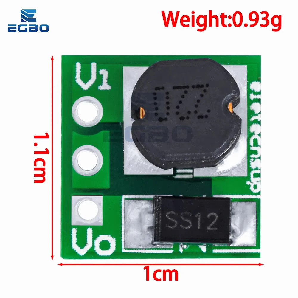 1~10PCS EGBO 0.9-5V To 5V /3.3V DC-DC Step-Up Power Module Voltage Boost Converter Board 1.5V 1.8V 2.5V 3V 3.7V 4.2V To 5V /3.3V