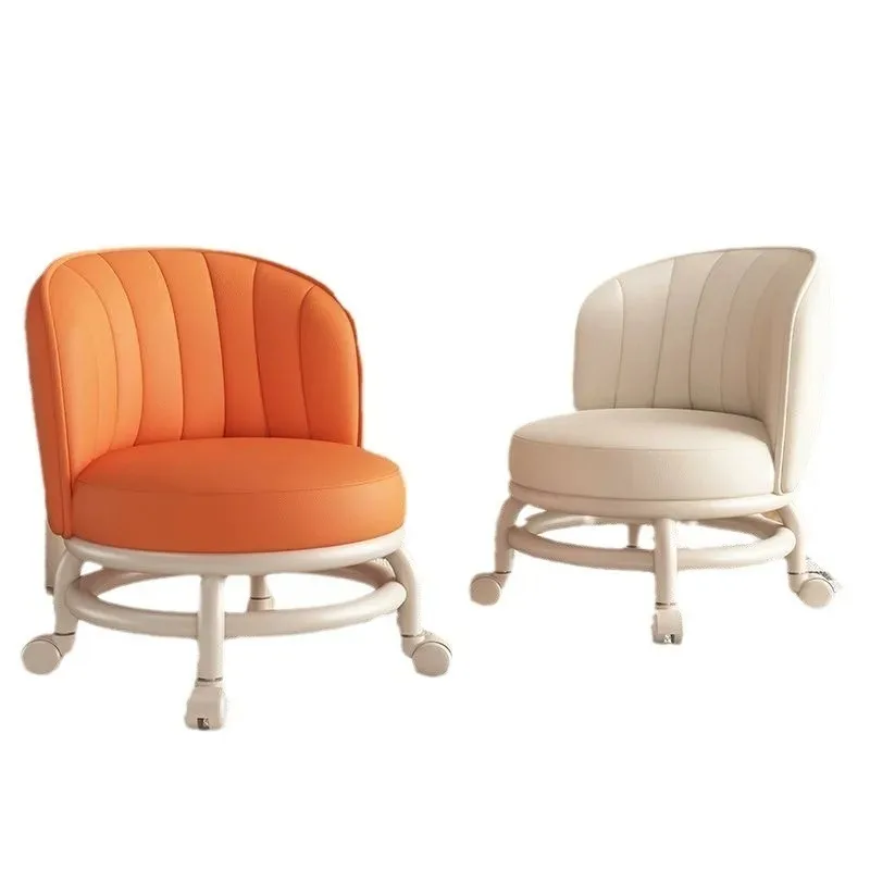 

Universal Wheel Stool Household Pulley Small Low Stool Chair Shoes Changing Stools 360 Degree Rotating Round Chair for Children