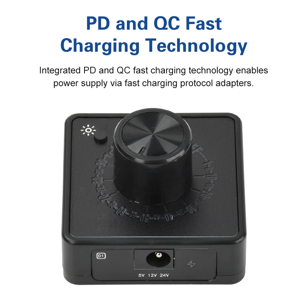 4Pin PWM Fan Governor Speed Controller Radiator For PC PD QC Fast Charging 60W Power Supply TYPE-C/DC5521 interface 24V12V5V