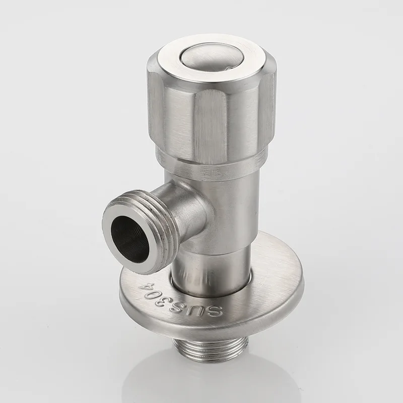 Válvula Triangular de Aço Inoxidável 304, Moderno Quarter Turn Angle Valve, Válvula de entrada de água, Sem chumbo