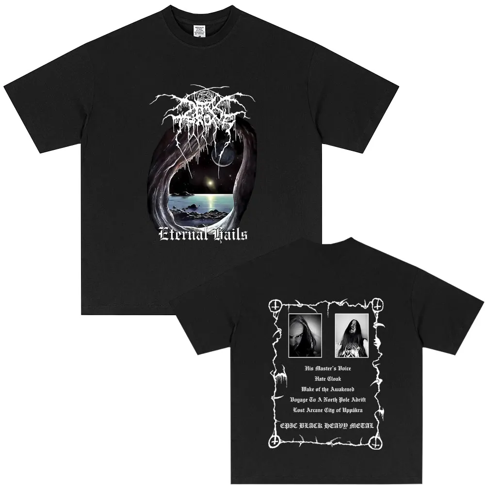 

Mayhem Double Sided Print T-shirt Men Women Classic Death Black Metal Rock T Shirts Summer Male Casual Oversized Cotton Tshirt