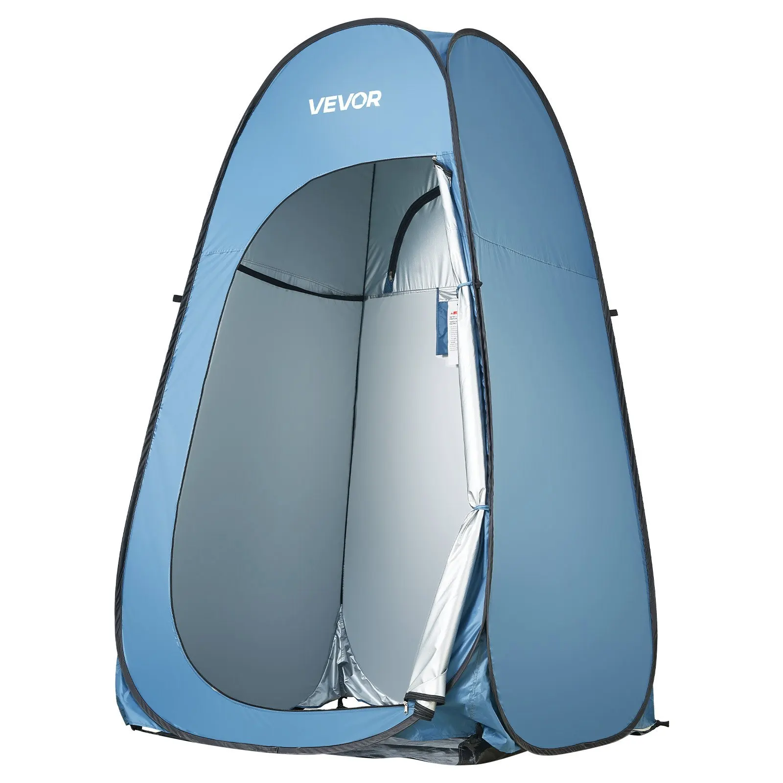 Pop up Shower Tent, Instant Portable Privacy Tent Changing Room with Shower Bag, Ground Stakes, Ropes, Carry Bag, 190T Polyes