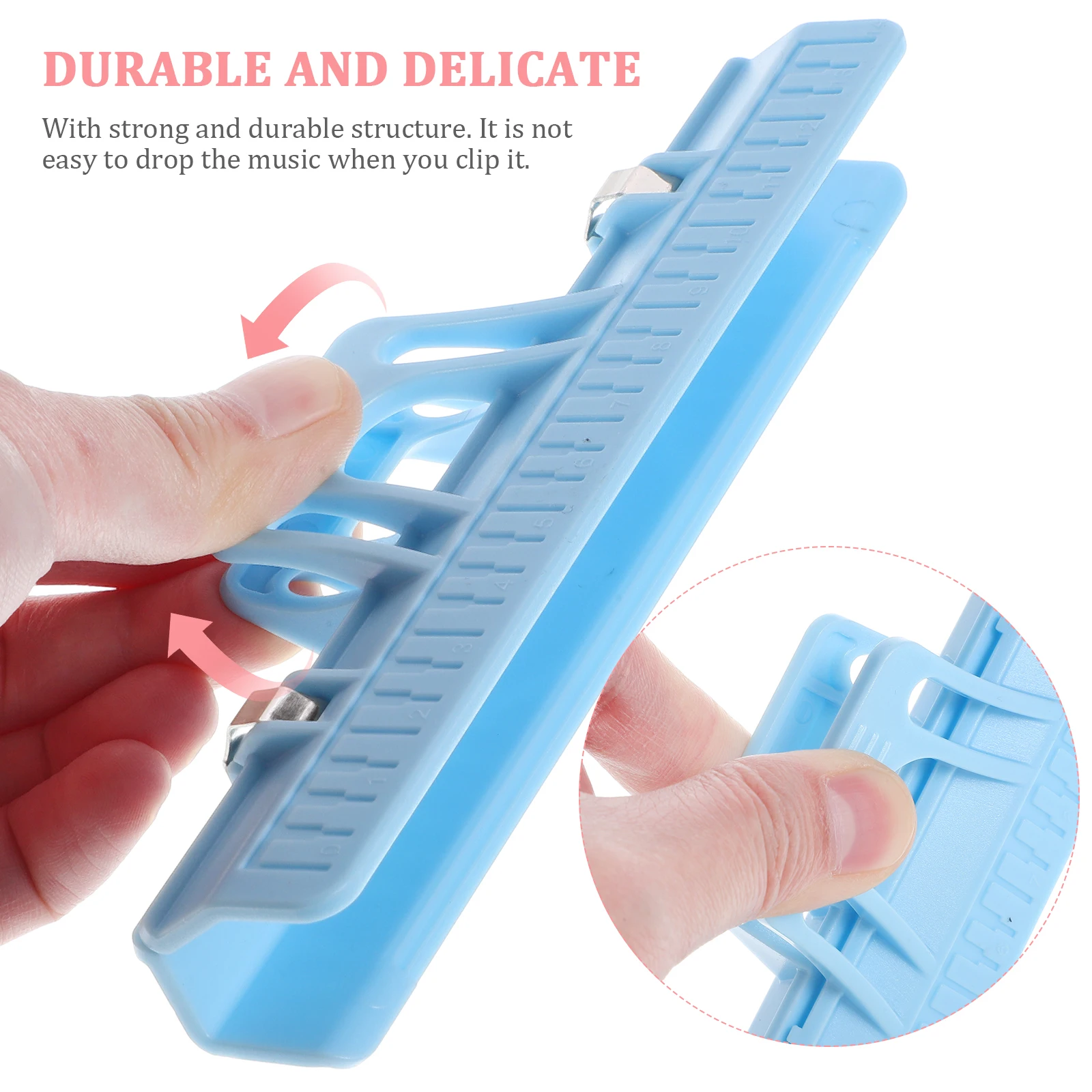 

6 pcs Music Book Clips Holders Sheet File Organizer Page Marker For Students Teachers Kids Piano Guitar Sheet Music Score Holder