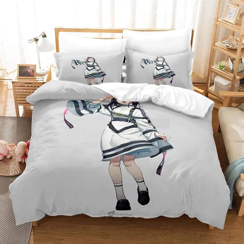 MILGRAM Single Double Queen King Size Bedding Set Boys Bedroom Duvet Cover Set 3D Printed Anime Bed Sheet Set