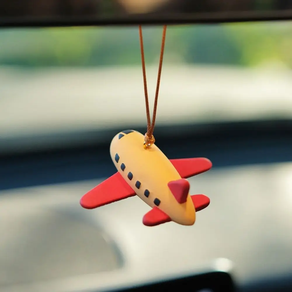Trend Airplane Design Auto Interior Accessories Interior Decoration Car Pendant Color Blocking Cute Car Hanging Crafts