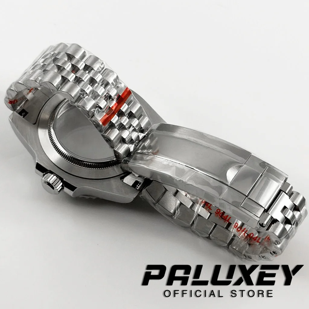 NH35 40 مللي متر غواص مقاوم للماء GMT فحم الكوك الحافة ل NH34 NH35 NH36 NH38 ETA2824 حركة الياقوت ساعة زجاجية حافظة الإنزلاق قفل المشبك