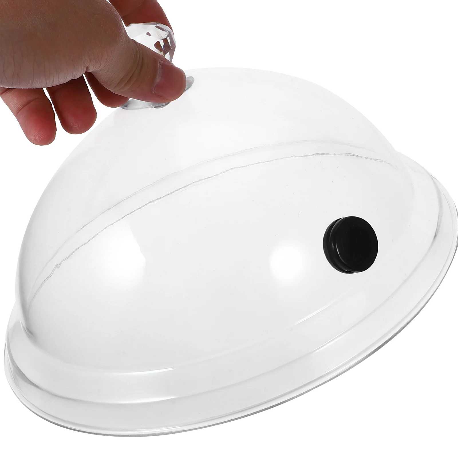 

2Pcs Smoke Cover High Quality Acrylic Pc Material Cake Lid Easy Storage Stylish Shape Snack Cover for Home Kitchen Use