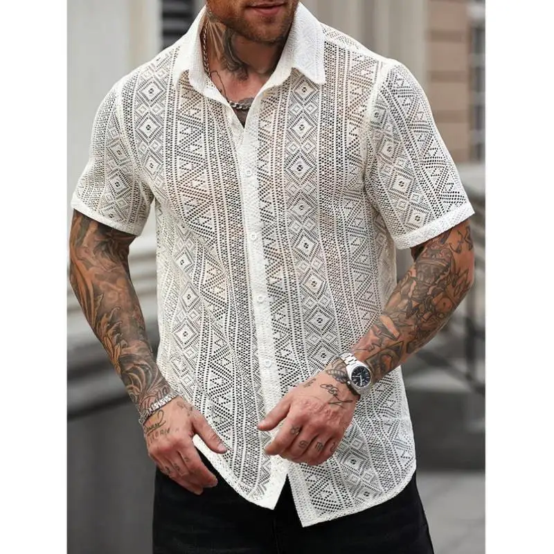 

Мужской вязаный кардиган с кружевной отделкой и воротником из утолщенного волокна Coolmax Ciwalk, новинка зимы, для ношения под одеждой, трансграничная поставка